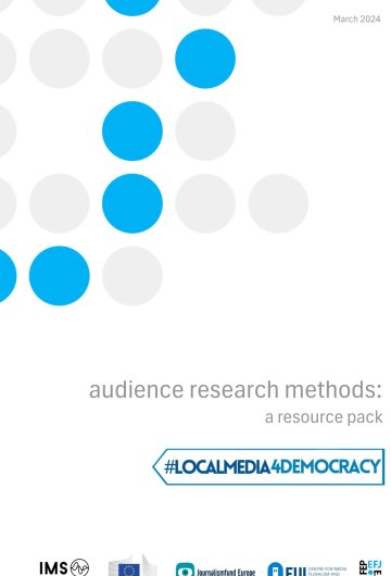 Audience Research Resource Pack cover Audience Research methods: a Resource Pack cover