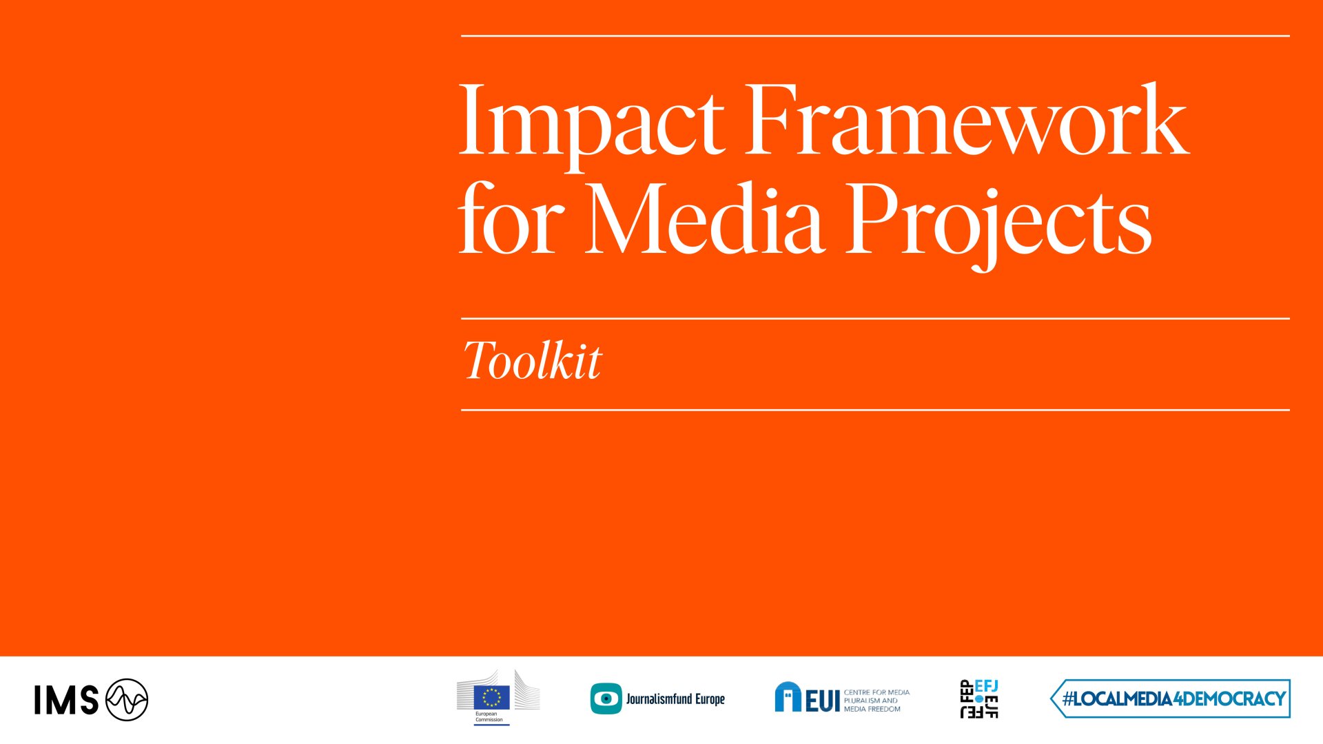 LM4D Impact Framework Toolkit cover Impact Framework for Media Projects Toolkit